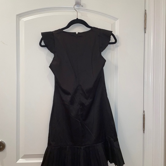 Vintage style black mini dress with pleats - Picture 4 of 4